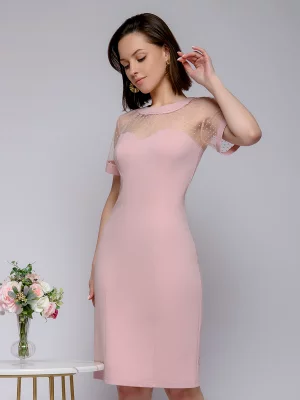Платье женское 0132101-02404 розовое 44 1001dress. Цвет: розовый