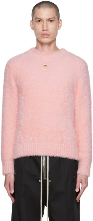 Розовый пушистый свитер Craig Green