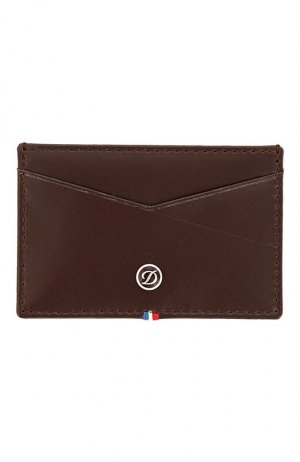 Кожаный футляр для кредитных карт S.T. Dupont. Цвет: коричневый