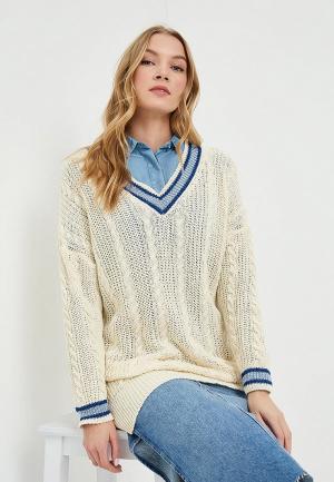 Пуловер Miss by Valentina. Цвет: бежевый