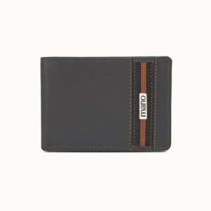 Бумажник M191953104, фактура гладкая, серый Mano. Цвет: серый