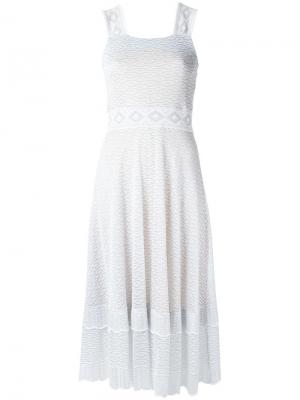 Вязаное платье Cecilia Prado. Цвет: белый