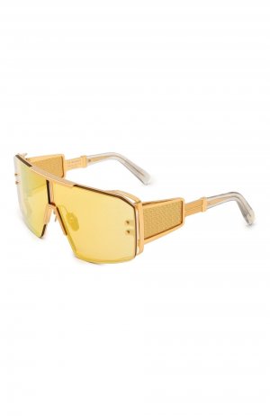 Солнцезащитные очки Balmain. Цвет: жёлтый