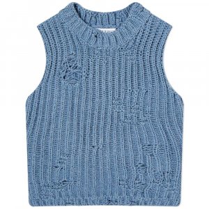 Укороченный вязаный жилет с эффектом потертости JW Anderson