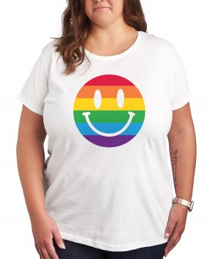 Модная футболка больших размеров с рисунком Pride , белый Air Waves