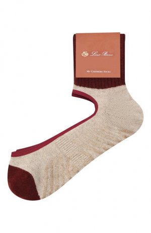 Кашемировые носки Loro Piana. Цвет: бежевый