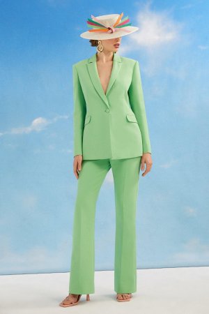 Приталенные брюки-клеш Lisa Tan , зеленый Coast