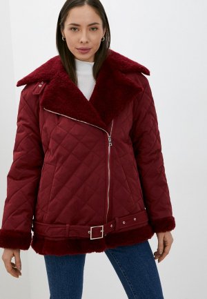 Куртка утепленная Kira Mesyats. Цвет: бордовый