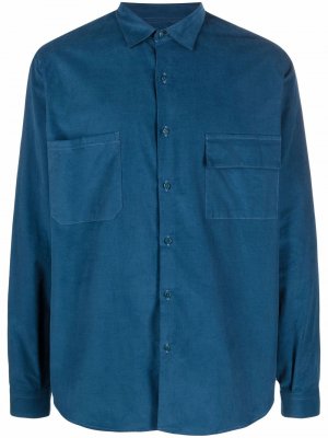 Рубашка с накладными карманами Costumein. Цвет: синий