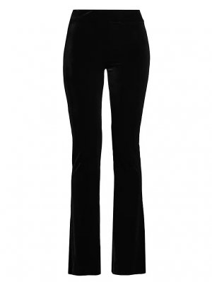 Бархатные расклешенные брюки Bellini , черный Avenue Montaigne