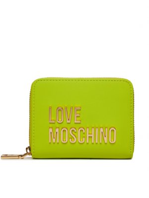 Большой женский кошелек Love Moschino, зеленый MOSCHINO