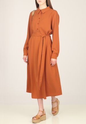 Платье POUSTOVIT. Цвет: оранжевый