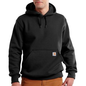 Тяжелый пуловер с капюшоном rain defender paxton , черный Carhartt. Цвет: черный