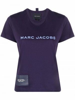 Logo-print cotton T-shirt Marc Jacobs. Цвет: синий