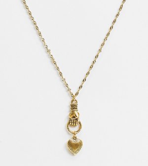 Позолоченное ожерелье с подвеской-сердцем All of Me-Золотой Regal Rose