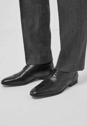 Деловые туфли на шнуровке OXFORD BROGUE WIDE FIT , цвет black Next