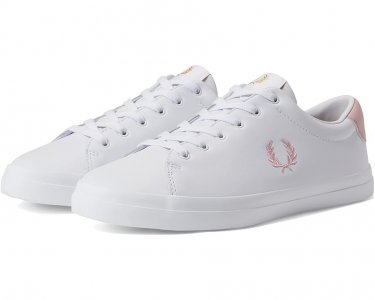 Кроссовки Lottie Leather, цвет White/Chalky Pink Fred Perry