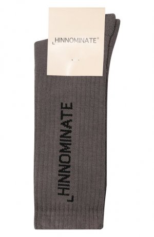 Хлопковые носки HINNOMINATE. Цвет: коричневый