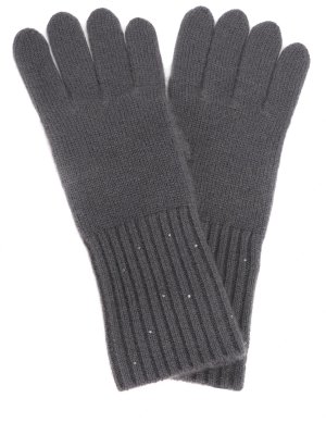 Перчатки кашемировые RE VERA. Цвет: серый