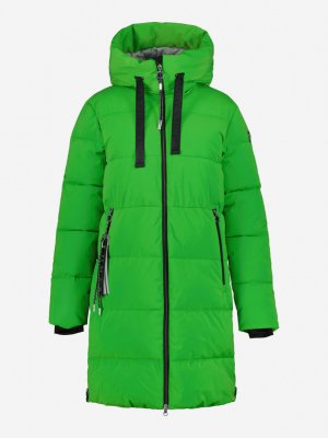 Пальто утепленное женское Hellanmaa, Зеленый Luhta. Цвет: зеленый