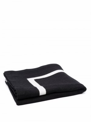 Одеяло с логотипом Givenchy. Цвет: черный