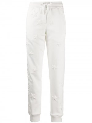 Спортивные брюки с тисненым узором Dolce & Gabbana. Цвет: белый