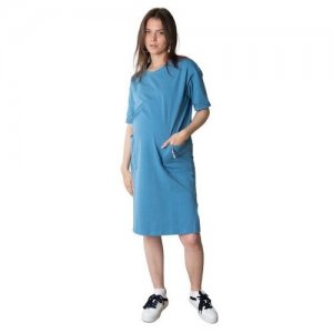 Платье , размер 46-48, синий Мамуля Красотуля. Цвет: синий/голубой