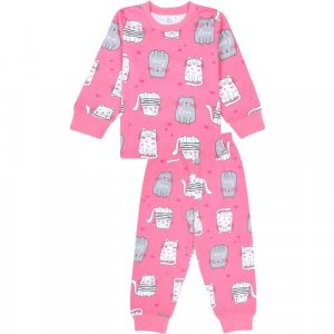 Пижама , размер 104, розовый BONITO KIDS. Цвет: розовый/темно-розовый
