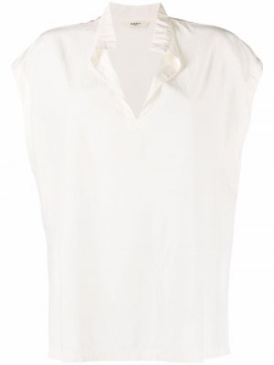 Блузка без рукавов с V-образным вырезом Barena. Цвет: бежевый