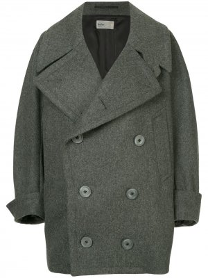 Двубортное пальто Kolor. Цвет: серый