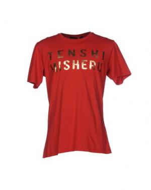 Футболка TENSHI MISHERU. Цвет: красный