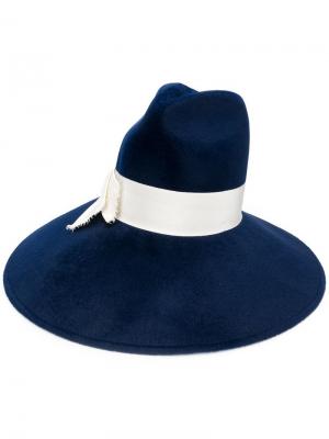 Шляпа с широкими полями Gucci. Цвет: синий