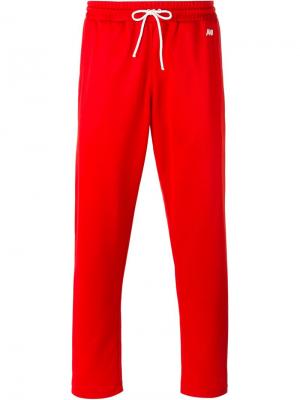 Классические спортивные брюки Ami Alexandre Mattiussi. Цвет: красный