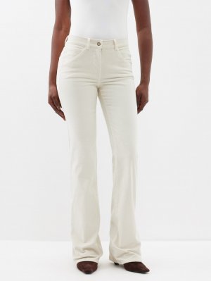 Вельветовые брюки celia с вырезом bootcut , белый Nili Lotan