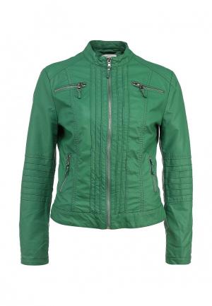 Куртка кожаная Paolo Casalini. Цвет: зеленый