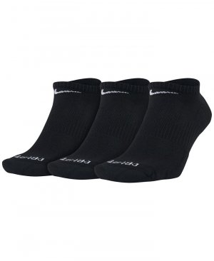 Мужские носки-неявки на каждый день с подушками для тренировок, 3 пары , черный Nike