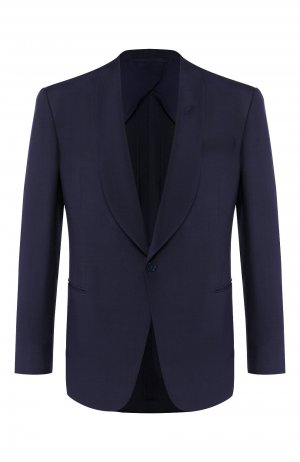 Шелковый пиджак Ralph Lauren. Цвет: синий