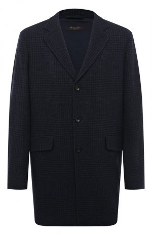 Кашемировое пальто Loro Piana. Цвет: синий