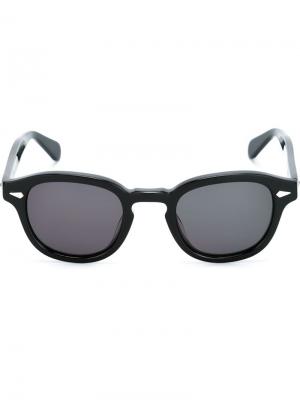 Солнцезащитные очки Posh 100 Lesca. Цвет: чёрный