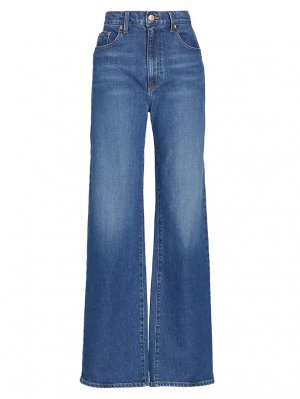 Приталенные широкие джинсы Faye с высокой посадкой , цвет mercer Derek Lam 10 Crosby