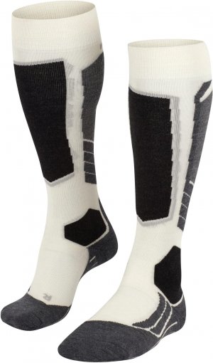 SK2 Шерстяные лыжные носки до колена среднего размера, 1 пара , цвет Off-White Falke