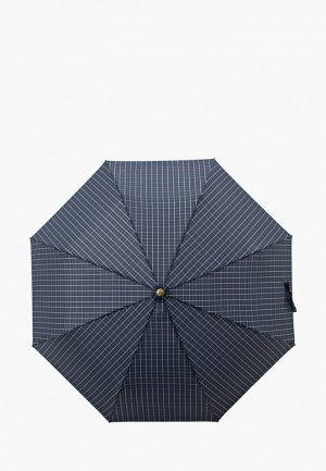 Зонт складной и брелок Flioraj. Цвет: синий