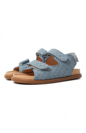 Текстильные сандалии Missouri. Цвет: голубой