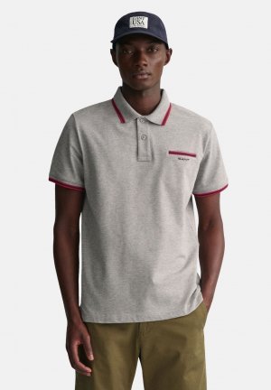 Рубашка-поло 3-COLOR TIPPED GANT, цвет grau Gant