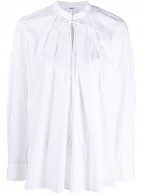 Блузка со складками спереди Enföld. Цвет: белый