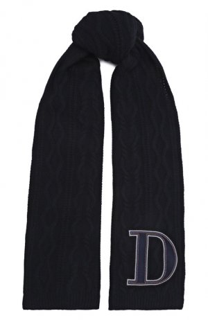 Шерстяной шарф Dondup. Цвет: синий