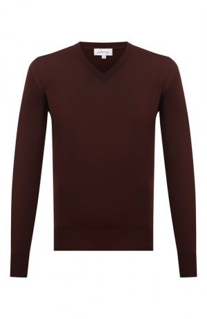 Шерстяной пуловер Brioni. Цвет: бордовый