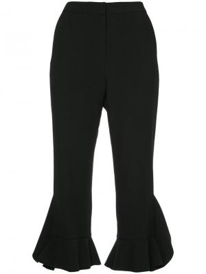 Расклешенные брюки с оборками Goen.J. Цвет: черный