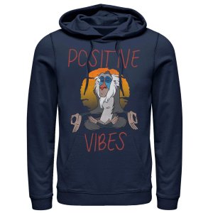 Мужской пуловер с капюшоном  Lion King Rafiki Positive Vides Disney