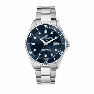 Наручные часы R8223216011, серебряный, синий PHILIP WATCH. Цвет: серебристый/синий/серебряный